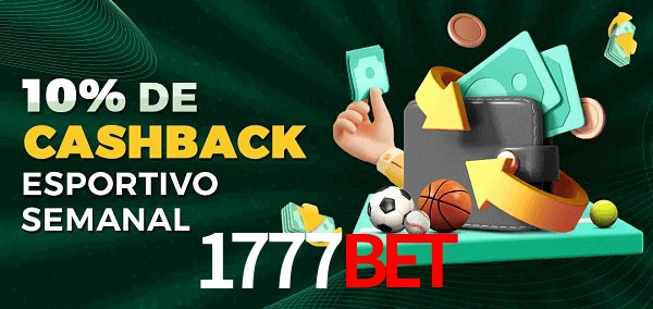 10% de bônus de cashback na 1777Bet